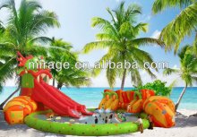 inflatable castle with pvc/children amusement park with swim