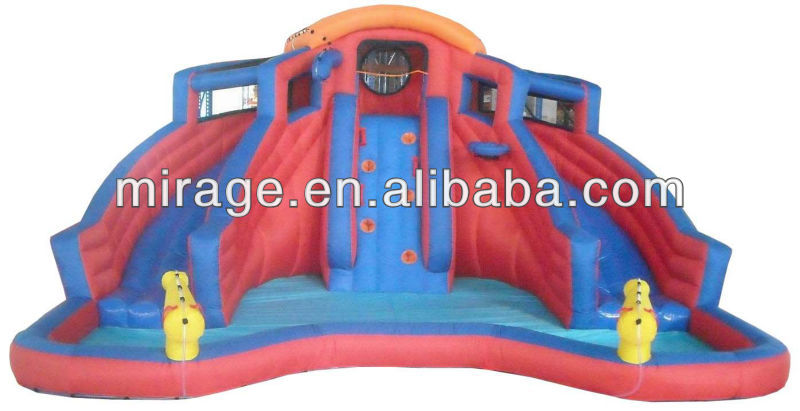 Hot selling inflatable commercial slide game-Billow slide pool