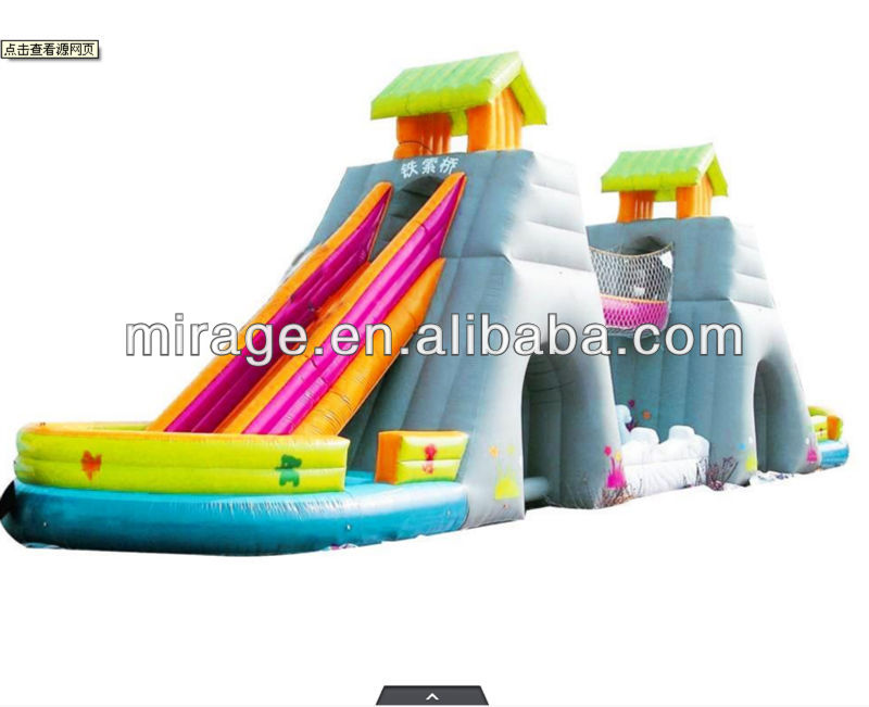 2014 hot selling pvc inflatable wave water slide