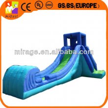 blue oxford fabric inflatable wave water slide