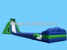 Long inflatable playground game