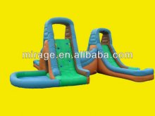 combo inflatable water slide with pool