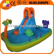 new design oxford fabric inflatable water slide with pool fo