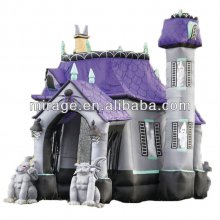 inflatable halloween castle with light