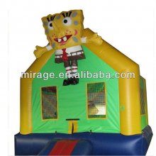 Spongebob inflatable bouncy castles with roof