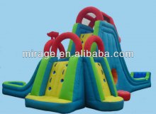 2015 popular combo inflatable water slide for sale