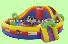 inflatable bouncer and children playground--Happy bubble poo