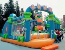 outdoor inflatable amusement playground combo castle