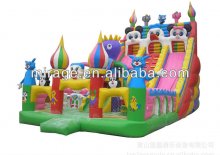 Newly inflatable castle with slide