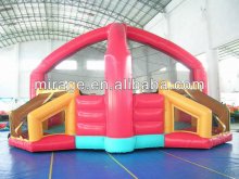 inflatable outdoor castle house/moonwalk water slide childre