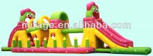 inflatable outdoor castle house/moonwalk water slide childre