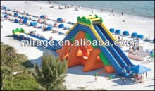 inflatable outdoor castle house/moonwalk water slide childre