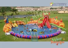 Outdoor giant inflatable water fantasy land