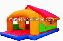 inflatable outdoor castle house/moonwalk water slide childre