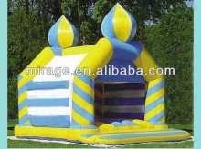 inflatable outdoor castle house/moonwalk water slide childre