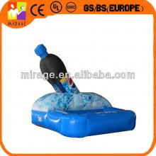 inflatable bottle model with pool for promotion