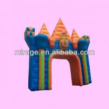 orange inflatable arch for event