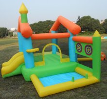 inflatable bouncer slide with basketball hoop