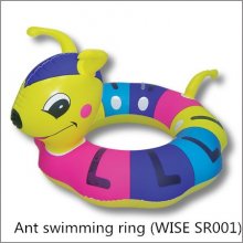 Hot sale!!!PVC inflatable animal head swimming ring