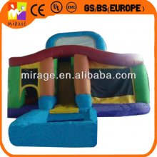 outdoor inflatable moon bouncer with slide for sale