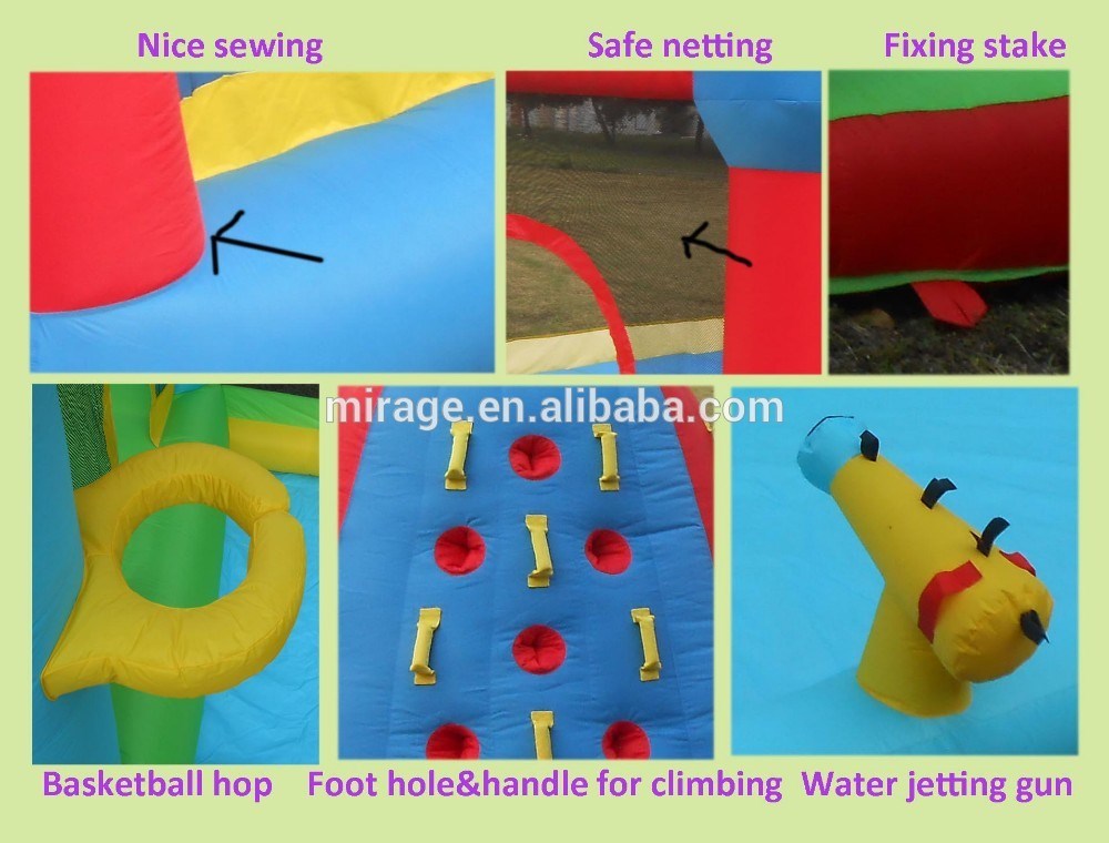 inflatable bouncer/trampoline and slide, mobile inflatable bouncer