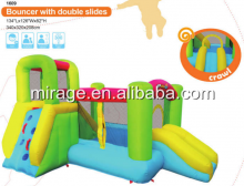 Nice inflatable bouncer with double slides for kids